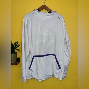 UNRL White Minnesota Vikings Pullover Hoodie